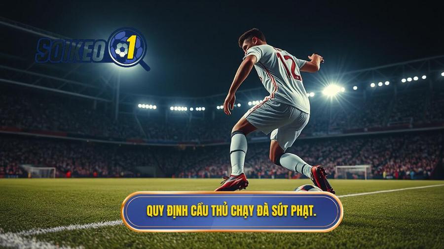 2. Quy định cầu thủ chạy đà sút phạt.